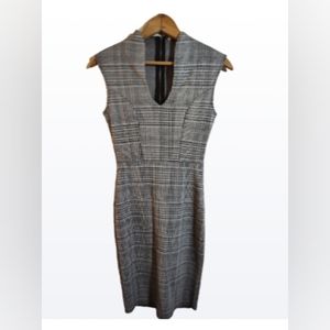 Rolla Coaster Plaid Sleeveless V-Neck Bodycon Day to Night Dress Size Small